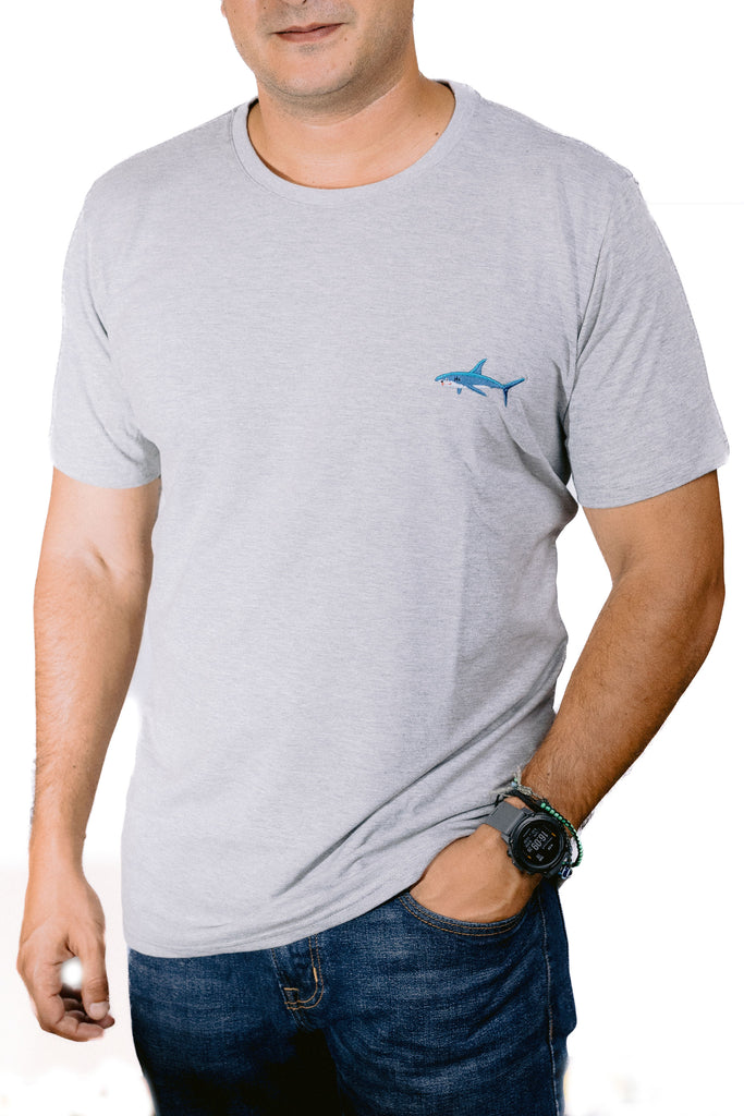 Shark Embroidered T-Shirt