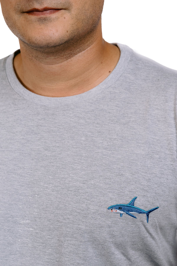 Shark Embroidered T-Shirt