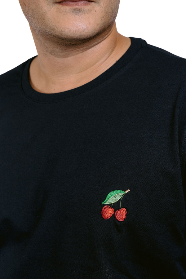 Cherry Embroidered T-Shirt