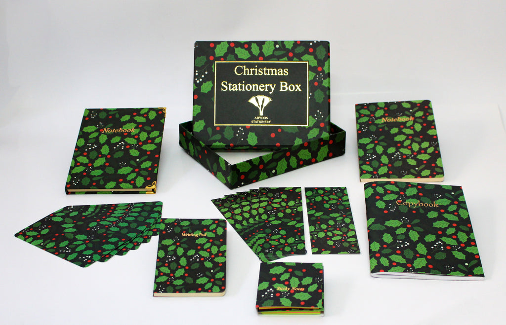 Green Christmas Stationery Box