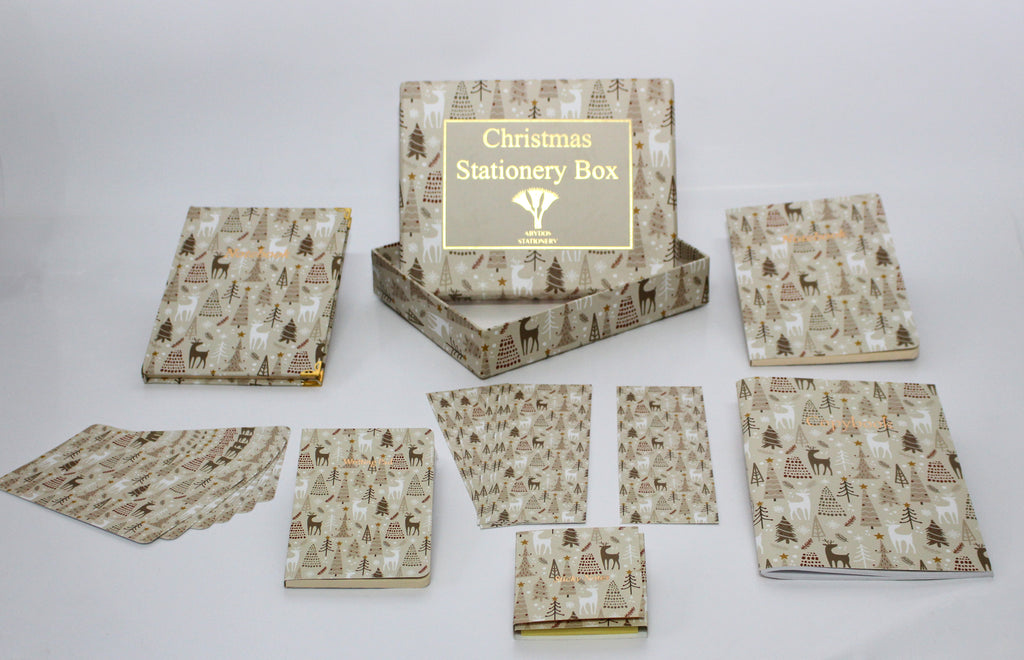 White Christmas Stationery Box