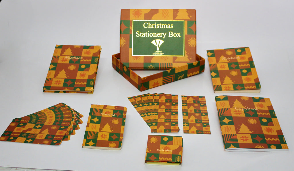 Yellow Christmas Stationery Box