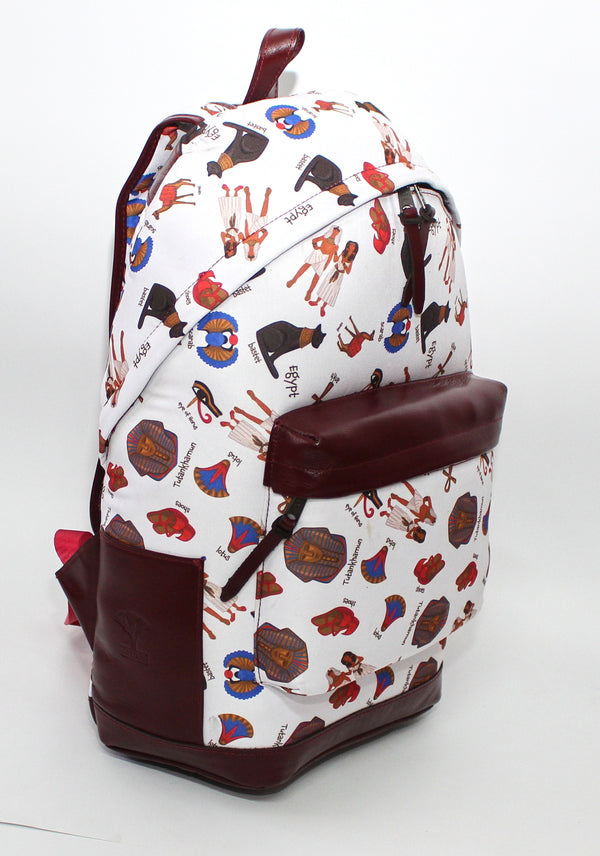 Pharaonic Red Symbols Backpack