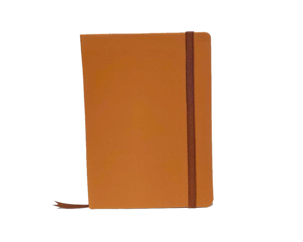 Light Brown Classic Leather A5 Notebook