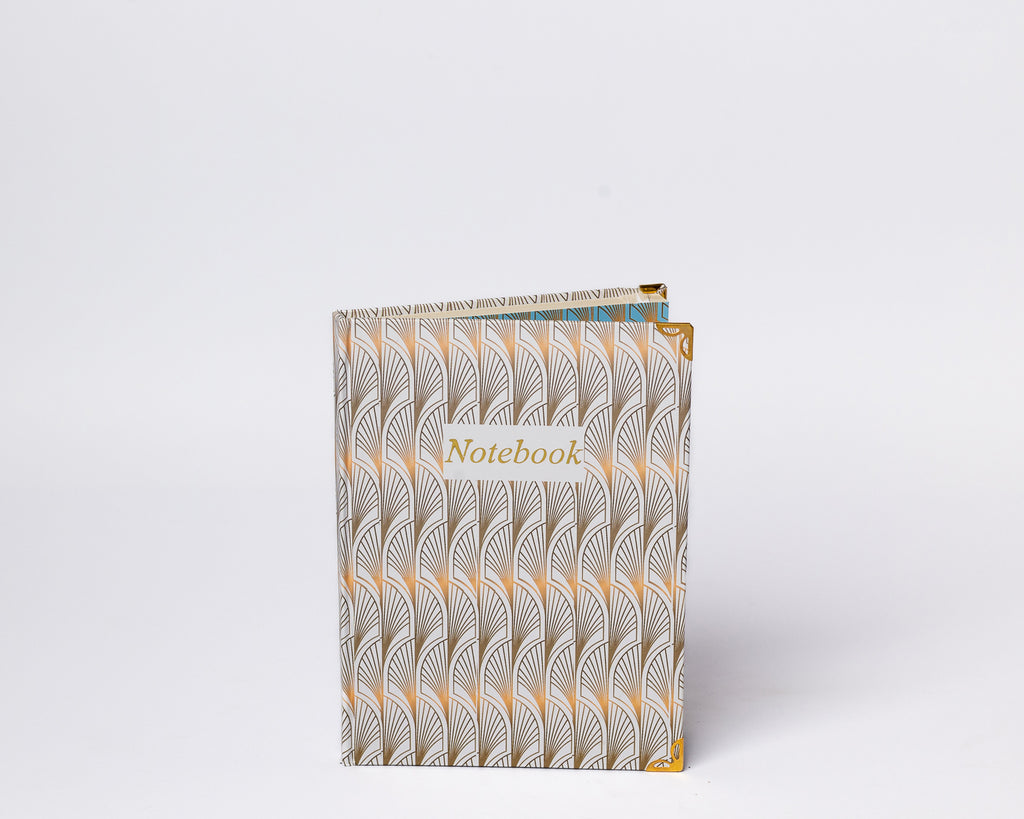 Art Deco Notebook - Hardcover, A5, Lined